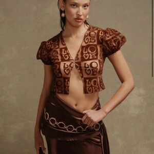 House of Sunny sheer crop top